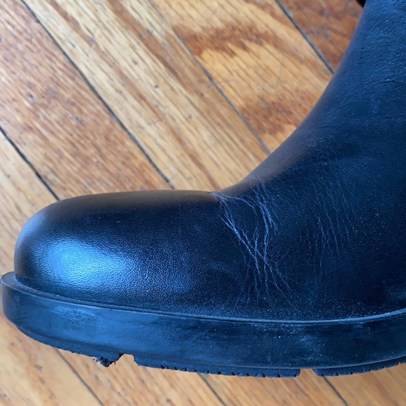 Prada Black Leather Moto Boot - Picture 8 of 13